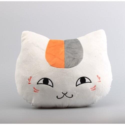 36 x 30 CM Cute White Cat Plush Pillow Cushion Big Size Cat Soft Stuffed Animals Toys Baby Kid Birthday Gift Home Car Sofa Decor