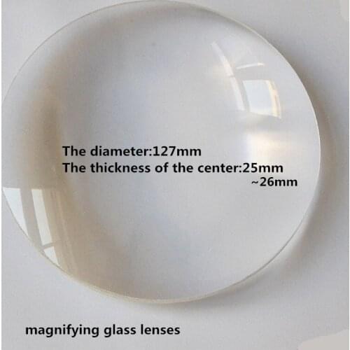 3X 8X Double Convex Magnifying Glass Large Lens Desk Lamp Replacement Part Optical Glass Biconvex Lens Desktop Magnifier
