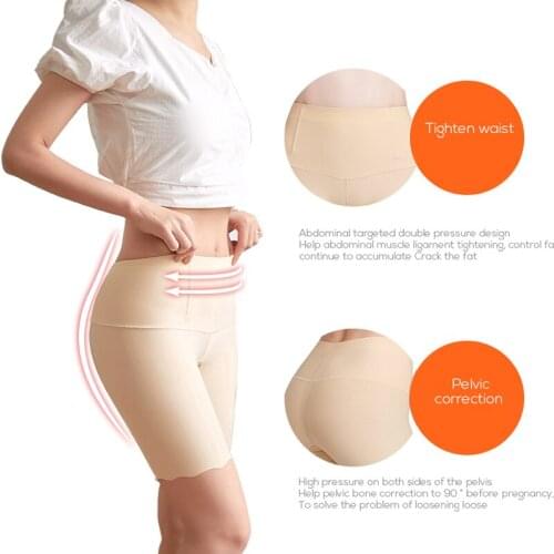 SURE YOU LIKE Seamless Ice Silk High Waist Hip Raise Women Shapewear Ultra-Thin Breathable Slimming Shapewear Abdomen Underwear