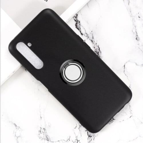 For OPPO Realme X50 Q2 Narzo 20A 10A 20 10 Pro V5 V3 5G X3 SuperZoom Back Ring Holder Bracket Phone Case TPU Soft Silicone Cover
