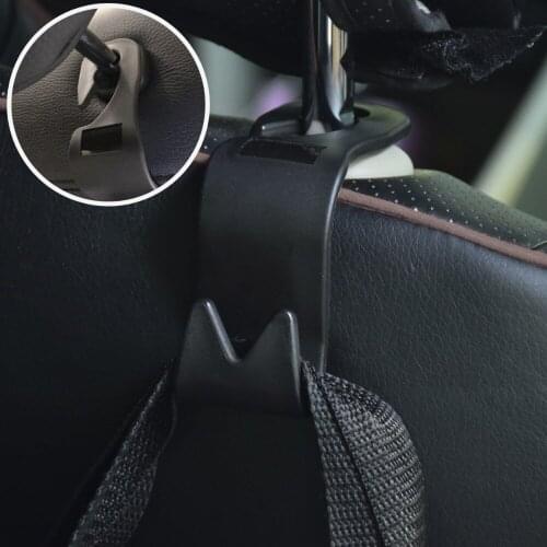 WHDZ 4pcs Auto Car Back Seat Headrest Hanger Holder Hooks Clips For Bag Purse Cloth Grocery Automobile Interior Accessorie