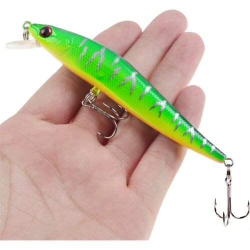 1pcs 11.5cm 10g Minnow Fishing Lure Floating Crankbait Hard Bait Tight Wobbler Jerkbait Isca Artificial Bait For Trout Bass Carp