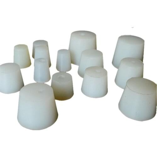 15-60mm Food Grade Silicone Stopper Non-toxic Tasteless Wine Bottle Stoppers Plug With Hole For Airlock Valve Bottle Stopper