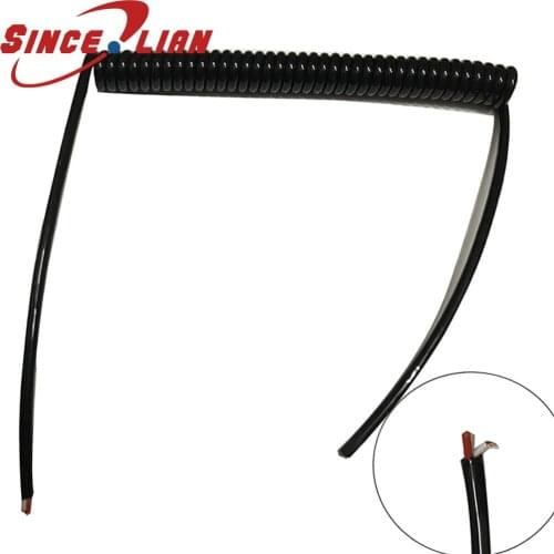 2core Spiral cable 0.7 Square 2.5m 5mm 7.5m Inner Dia 6mm Flexible Corrugated Bellows Tube Hose Cable Tubing Corrugated Tube