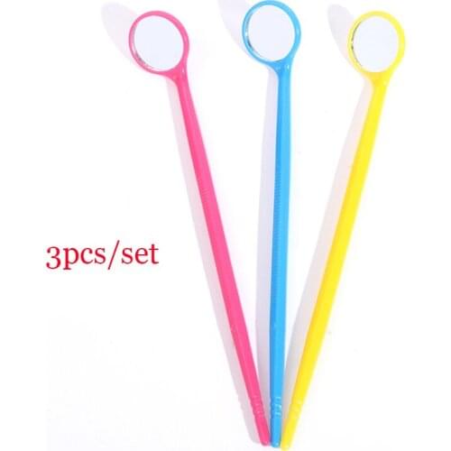 3Pcs Disposable Dental Mirror Tools Sculpture Instrument Double End Oral Kit Tooth