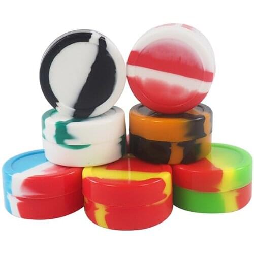 3pcs 22ml Silicone Containers Wax Oil Storage Box Dab Box Ointment Small Containers Smoke Cream Storage Box Smoking Accessories