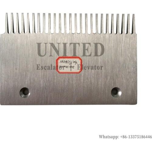 Escalator Aluminum Comb Plate XAA453J3 L214mm Hole Pitch 143mm Left 25 Teeth