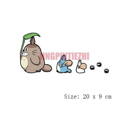 Car Stickers Decor Motorcycle Decals My Neighbor Totoro with Oak Seeds Decorative Accessories Creative Sunscreen PVC,20cm*9cm