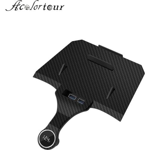 Car storage box qi charging organizer for BMW 5 6 Series G30 G38 G32 6GT center consoel box for sumsung S10 S20 wireless charger