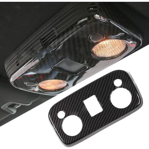 Car Front Ceiling Roof Reading Light Lamp Trim Cover Roof Lamp Frame Stickers For Ford Mustang 2015 2016 2017 2018 2019 2020