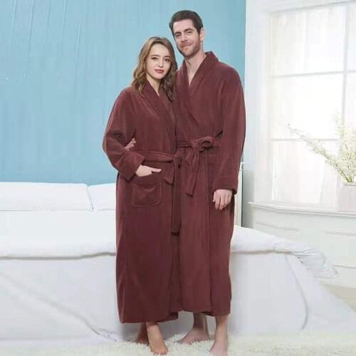 Big and Tall Cotton Bathrobe Men Women Thickended Lengtheded Bathrobes Terry Towel Bath Robe Dressing Gown Lovers Robes Homewear