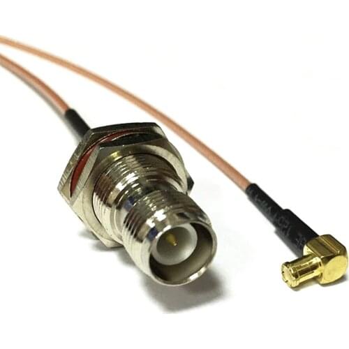 Wireless patch leads RP TNC female jack Switch MCX male right angle RF jumper cable adapter RG178 6inch wholesale NEW