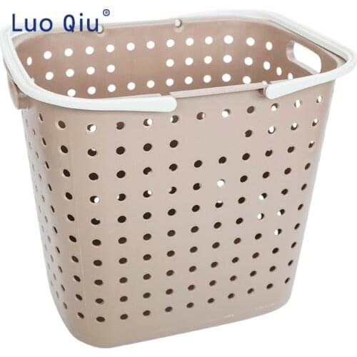 Large portable laundry basket bathroom plastic laundry basket household toys waterproof basket