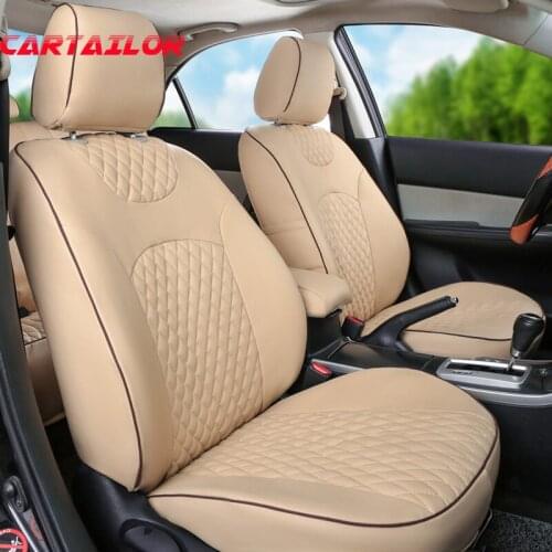 CARTAILOR seat covers custom for Chrysler PT Cruiser car accessories deluxe leatherette car seat cover set black seat cushions