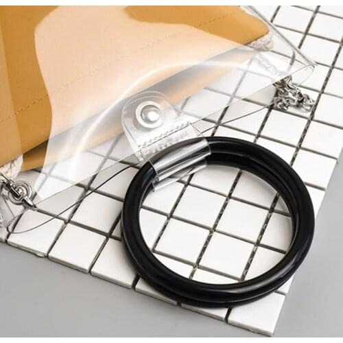 Home Bag Round Plastic Purse Handle Replacement DIY Handbag Accessories