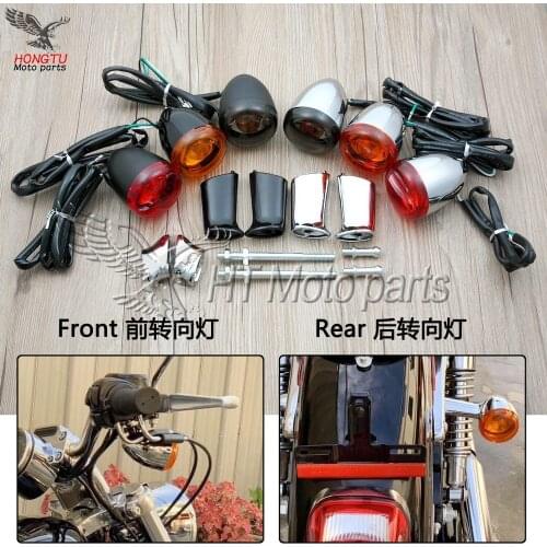 Motorcycle High quality Front Rear turn lights direction lamp For Harley Softail Dyna Sportster Fat Boy V-Rod XL883 XL 883 1200
