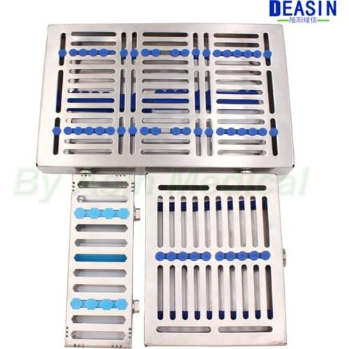 1pcs Dental Sterilization Rack Surgical Autoclavable Sterilization Box Dental Cassette File Burs Disinfection Tray Dentist Tools