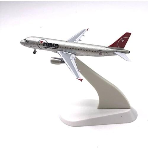 Diecast 1:500 Scale A320 Plane Model Nwa Airlines Alloy Aircraft Plane Collectible Display Model Collection Souvenir Gift