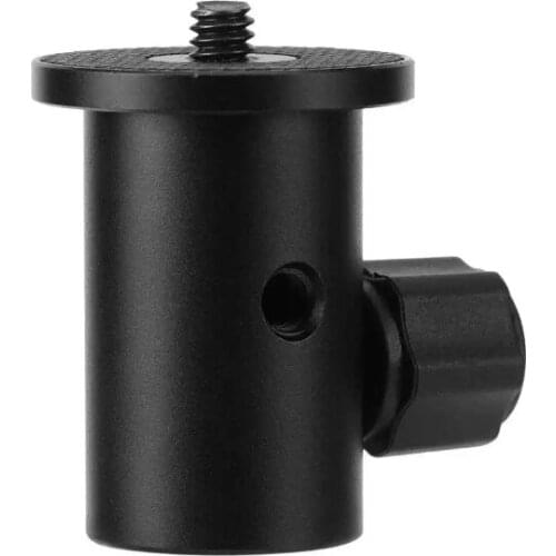 Mounting Adapter Converts Standard 5/8" (16mm) Female Light Stand Tip or Stabilizer Spring Arm Rod to 1/4" x 20 Thread for Camer