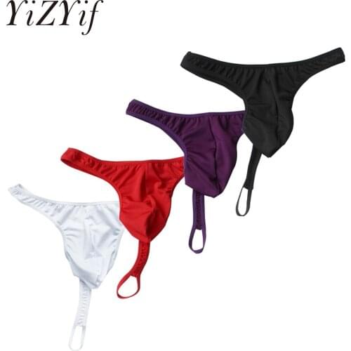 Mens Sexy Strap O ring Thong Brief G-String Gay Underwear Sissy Panties Jockstrap Ropa Interior Hombre Exotic Lingerie