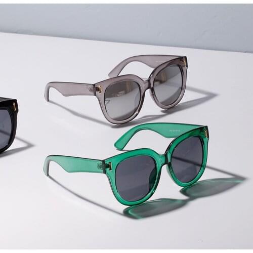 New Square Sunglasses Women Big Frame Fashion Retro Mirrored Sun Glasses Female Brand Vintage Lady Lunette De Soleil Femme