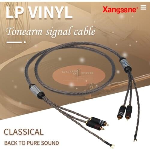 Xangsane 1M/1.5M/2M/2.5M/3M refreshing HiFi fever-level LP vinyl record audio signal cable phonograph exclusive connection line