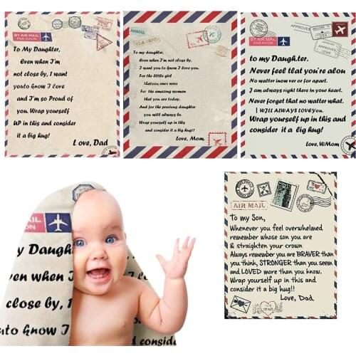 A Letter From Mom To Daughter/son (blanket) To My Dear Sweetheart, Hope She Can Face Life Positively And Love The World