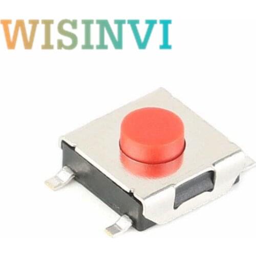 Flat Red SMD 5Pin 6x6 Tact Push Button Switch 6*6*3.1MM Micro switch 6x6x3.1mm