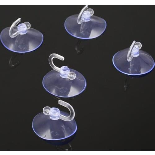 10Pcs 40mm Transparent Bathroom Sucker Suction Cups Clear Strong Vacuum Suckers Hook Hanger For Window Kitchen Doll Toy Fridge