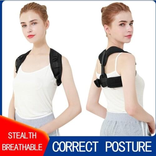 Adjustable Clavicle Posture Corrector Men Woemen Upper Back Brace Shoulder Lumbar Support Belt Corset Posture Correction