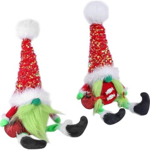 Christmas Dwarf Faceless Doll Merry Christmas Faceless Man Plush Ornament Gnome Tomte Toy Doll Christmas Decorations For Home
