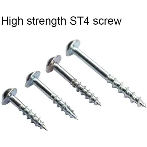 100pcs High Strength Oblique Hole Self Tapping Screws for Pocket Hole Jig System Woodworking Tools