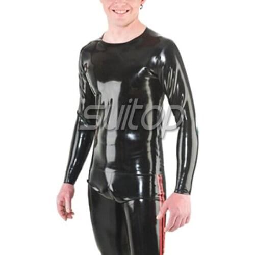 Sexy latex catsuit nature rubber clothing handmade leotard straitjacket for adult