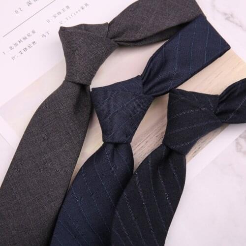Sitonjwly 5.5cm Leisure Mens Wool Neckties Striped Skinny Neck Tie Formal Dress Gravatas Slim Male Neckwear Corbatas Cravats