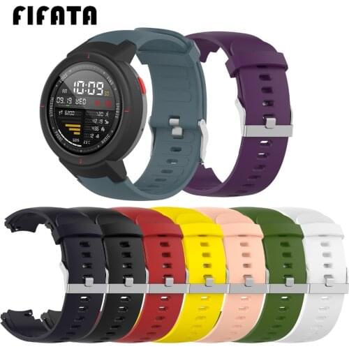 FIFATA Replacement Soft Silicone Bracelet Strap For Huami Amazfit Verge Sport Watchband Wristband Smart Watch Accessories