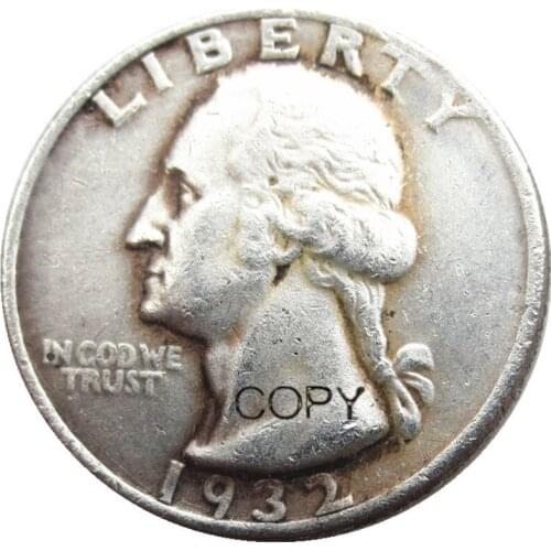 US 1932 Washington Quarter Silver Plated Copy Coin