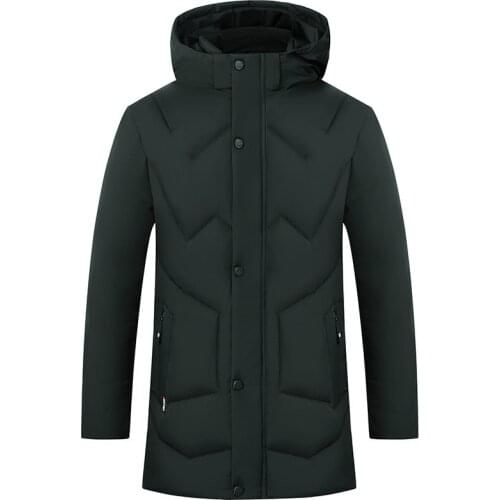 Thick Warm Men top Coats Winter Jacket Men Brand Coat Fashion Casual Slim dropshipping Parkas Hooded Long Overcoats Male Clothes