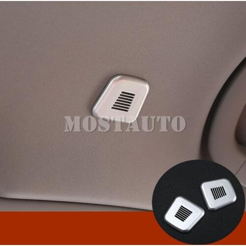 For Alfa Romeo Stelvio Giulia Inner Front Car Roof Microphonee Trim Cover 2017-2019 2pcs Car Accessories Interior Car Decor