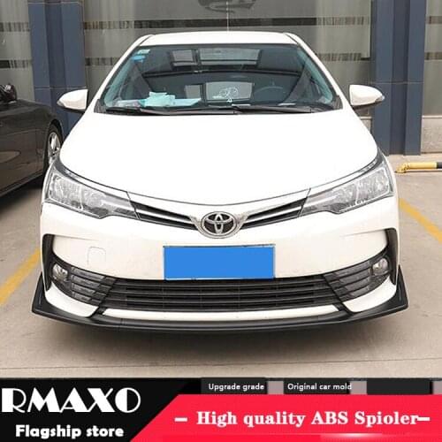 For Toyota Corolla Body kit spoiler 2017-2018 For Corolla ABS Rear lip rear spoiler front Bumper Diffuser Bumpers Protector