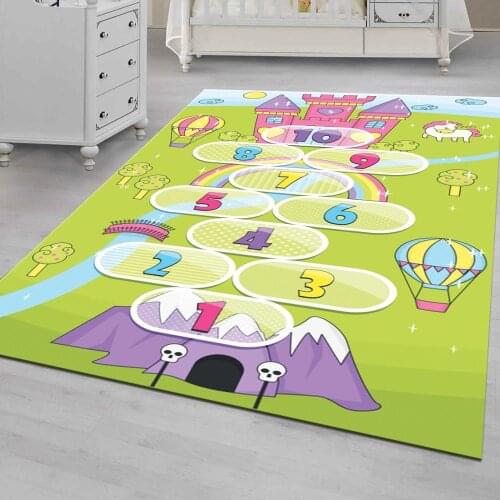 Capturing the Castle Game Patterned Carpet ,Non Slip Floor Carpet,Teens Carpet,Turkish Rug