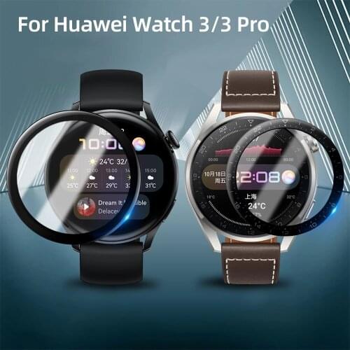 3D Soft Fibre Glass HD Protective Film Cover For Huawei Watch 3 Pro Full Screen Protector Case for Huawei Watch 3 SmartWatch