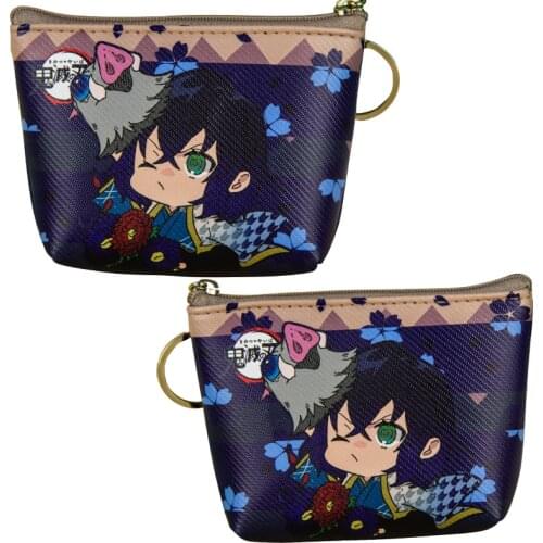1pc Demon Slayer Coin Bag Kimetsu no Yaiba Kamado Tanjirou Penny Bag Change Purse