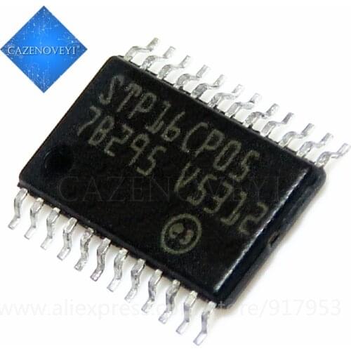 10pcs/lot STP16CP05XTTR TSSOP24 STP16CP05 Low voltage 16-bit constant current LED sink driver In Stock