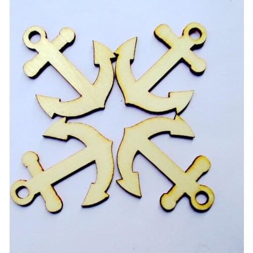 100pcs wholesale high quality pendant die cutting Angle wooden Christmas decorations Wood chip Wedding decoration 40mm*32mm 1203
