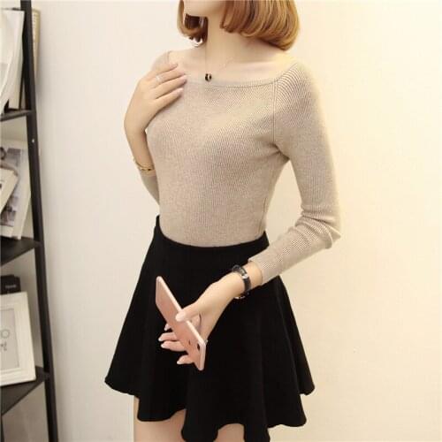 2019 Promotion Top Cotton Poncho Jumper Spring Autumn Knitted Sweater Sexy Big O-neck Women Sweaters And Pullover Warm Sleeve