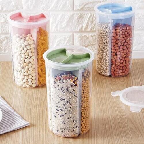 3/1.9LKitchen Rotary Sealed Tank Moisture-proof Grain Tank Storage Tank Dry Goods Storage Tank