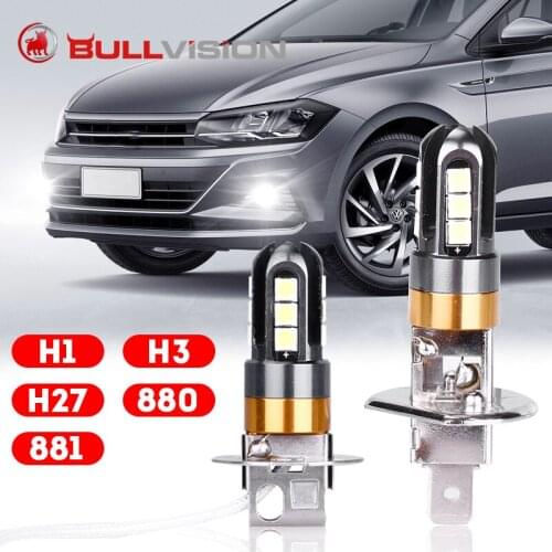 360 Super LED H1 H3 luces led para auto 3030 SMD headlamp kit 12V Running lights hi/lo 6500K White beam Nebbia Motorcycle