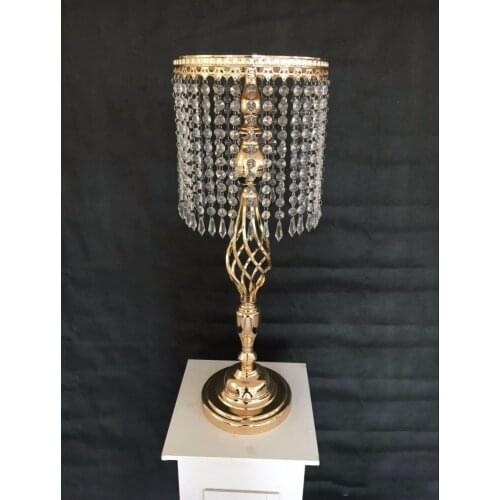 70cm tall Wedding flower Decoration iron vase Crystal Cake Stand wedding table centerpieces Wedding aisle walkway road lead