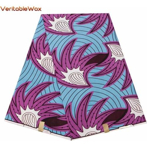 African Fabric 2021 Veritablewax Brands Polyester High Quality Ankara Fabric Batik Style Sewing Womens Wedding Dresses FP6298