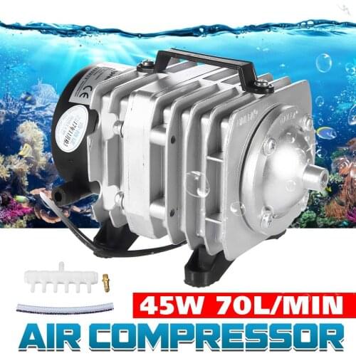 Aquarium Air Pump 25/30/35/45W Aquarium Bubbler Pond Aerator Ultra-Quiet 220V Compressor For Aquarium Fish Tank Accessories